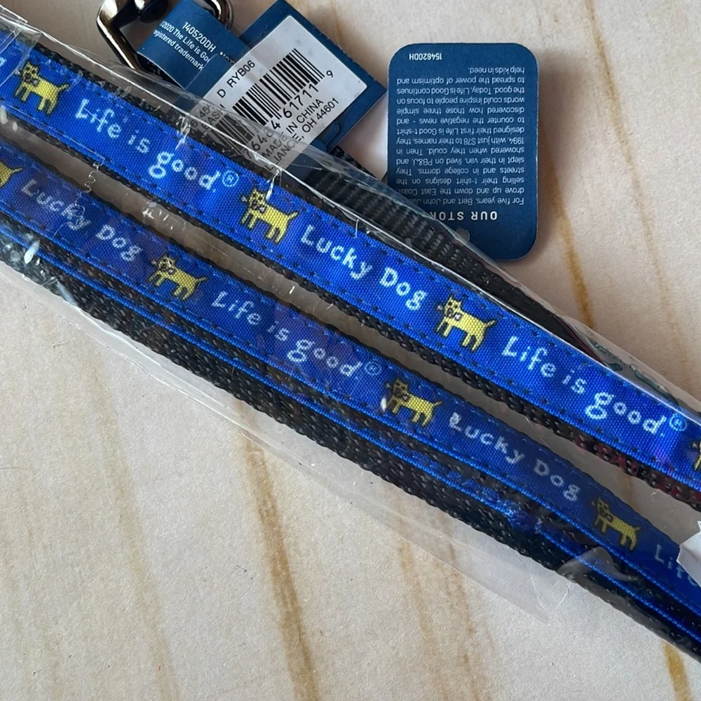 Life is Good Rocket Dog Leash- Royal Blue